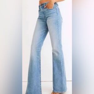J Crew High Rise Wide leg Bootcut Jeans Size 28 Light Wash SOFT 100% Cotton💎USA